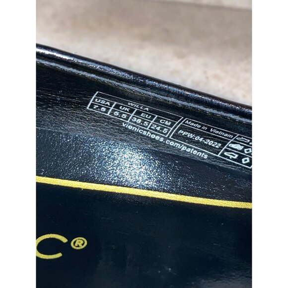 Vionic Womens Willa Zebra Print Loafers Size 7.5M Black & White Leather Slip-On - Picture 4 of 7